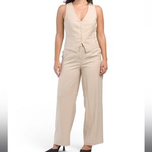 HOH Beige Pinstripe Set